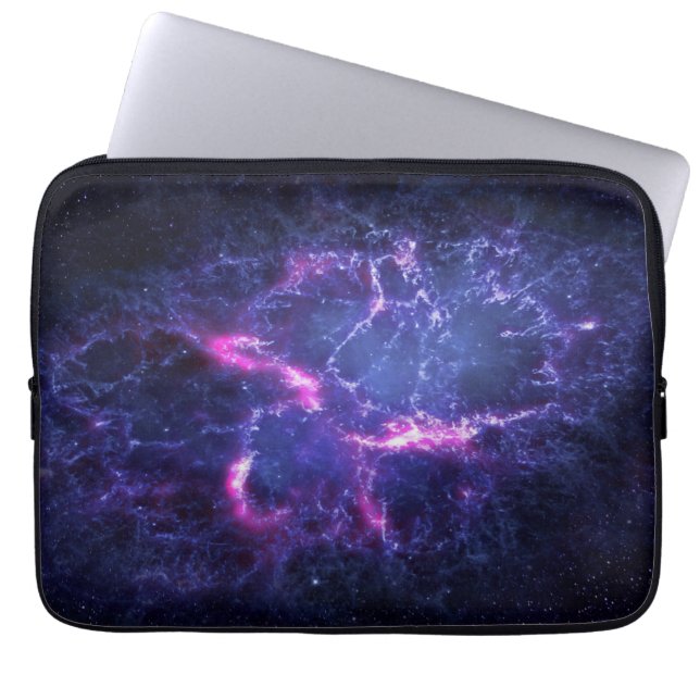 Dynamisches Weltraum-Nebel-Kosmos-Bild Laptopschutzhülle (Vorderseite)