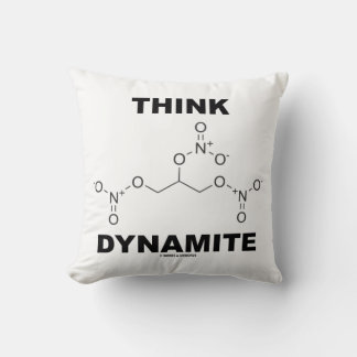 Dynamit (chemisches Nitroglyzerin-Molekül) Kissen