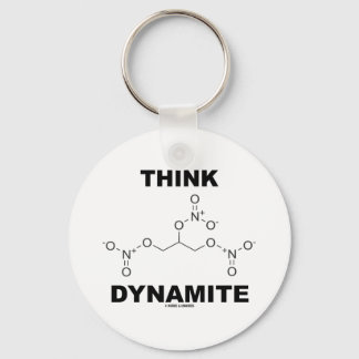 Dynamit (chemisches Nitroglyzerin-Molekül) Schlüsselanhänger