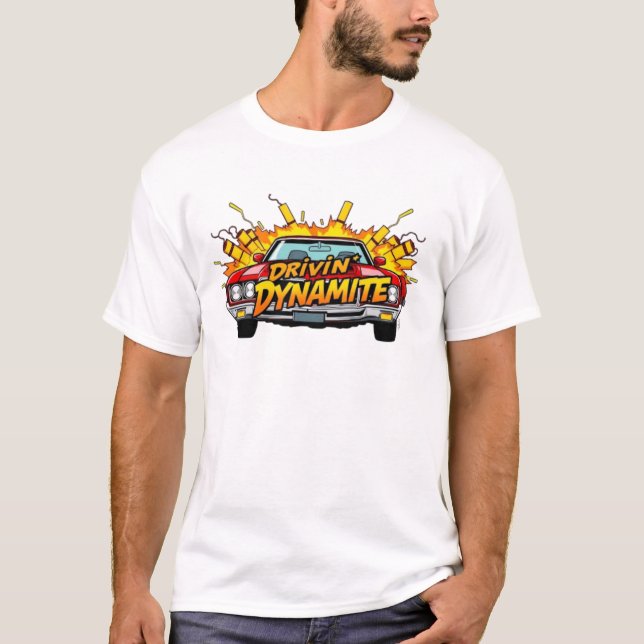 Dynamit des Antriebs 1970 Oldsmobile 442 T-Shirt (Vorderseite)