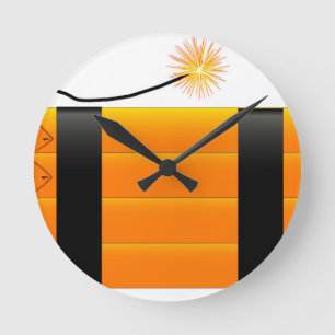 Dynamit Runde Wanduhr