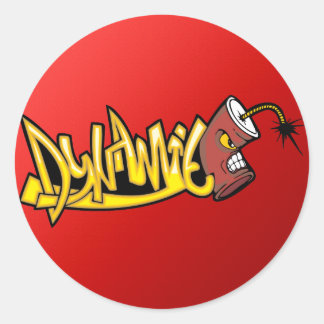 Dynamit Runder Aufkleber