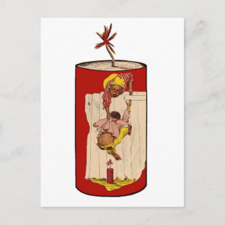 DYNAMITE Anpassbare Vintage Black Americana Postkarte
