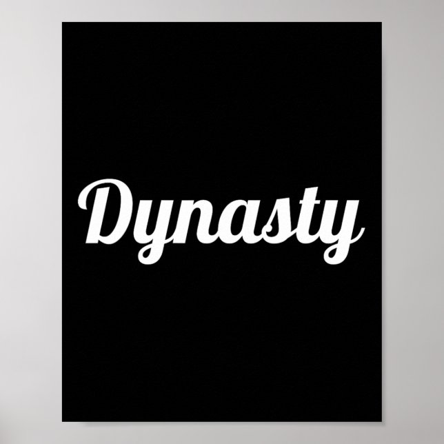 Dynastie coole Basketball-Baseball Poster (Vorne)
