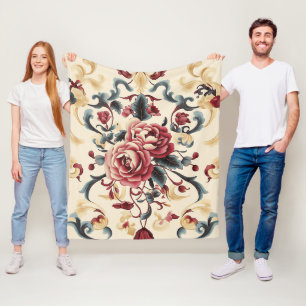 Dynastie der Seidenrose Fleecedecke