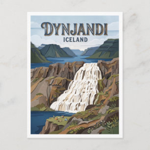 Dynjandi Þingeyri Island Postkarte