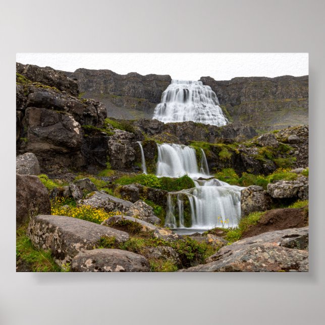 Dynjandi-Wasserfall Poster (Vorne)
