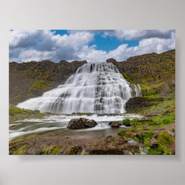 Dynjandi-Wasserfall Poster