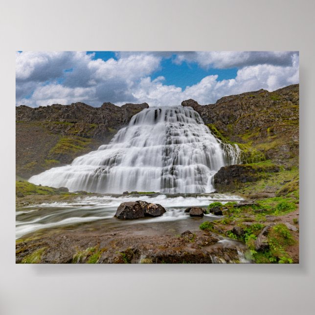 Dynjandi-Wasserfall Poster (Vorne)