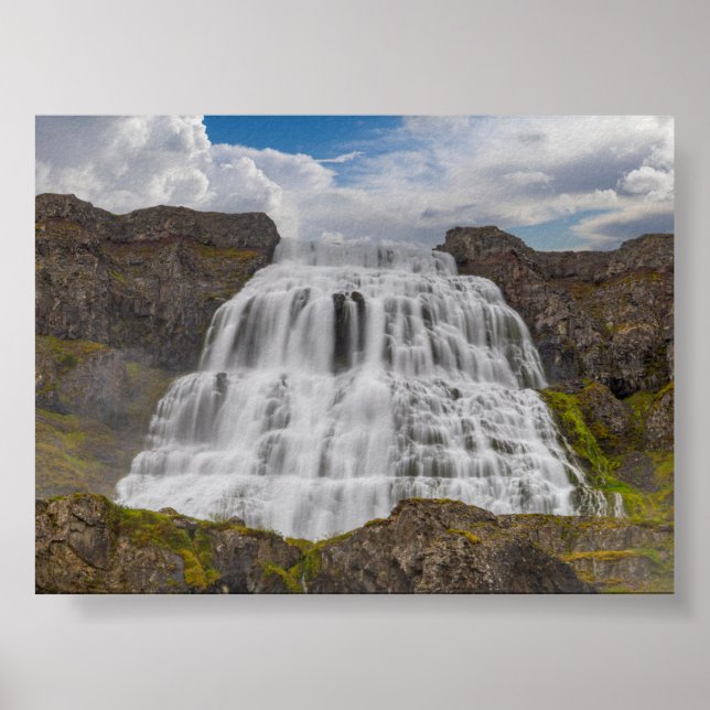 Dynjandi waterfall poster (Vorne)