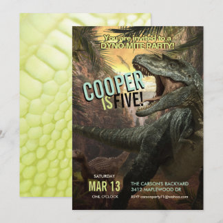 DynoMite T-Rex| Dinosaurier Einladung Boys Geburts