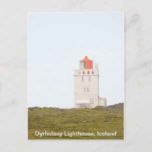 Dyrholaey Lighthouse Island Postcard Postkarte