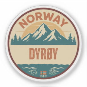 Dyrøy, Norwegen Aufkleber