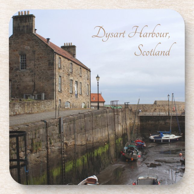 Dysart Harbour, Fife Coast, Schottland Getränkeuntersetzer (Vorderseite)