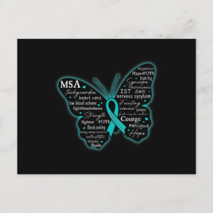 Dysautonomie Awareness POTS HyperPOTS NCS Monat T- Postkarte