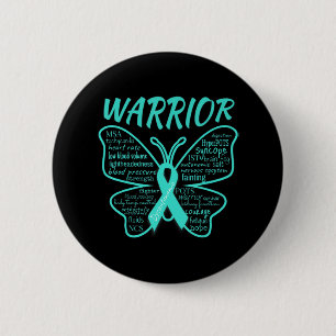 Dysautonomie Awareness POTS HyperPOTS NCS Warrior Button
