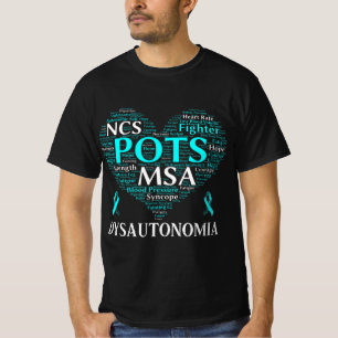 Dysautonomie Bewusstseinsbildung Aquamariner Multi T-Shirt