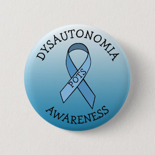 Dysautonomie Blauer Bekanntheitsgrad Button