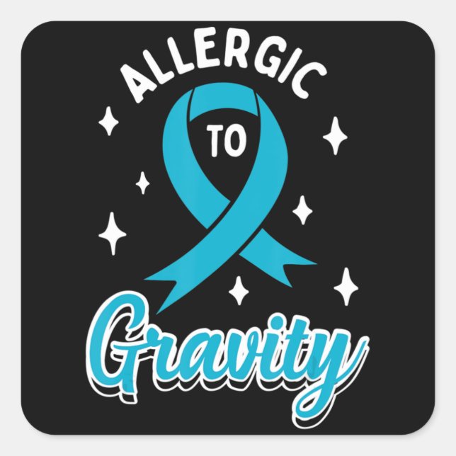 Dysautonomie POTS Awareness T - Shirt40 Quadratischer Aufkleber (Vorderseite)