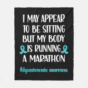 Dysautonomie POTS Türkis Ribbon Autonome Dysfu Fleecedecke