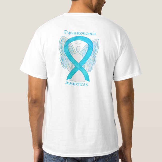 Dysautonomie Sensibilisierungskampagne Ribbon Ange T-Shirt (Rückseite)