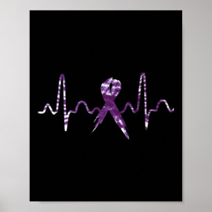 Dysfunktion Überdosierung Bewusstsein für Lila Rib Poster