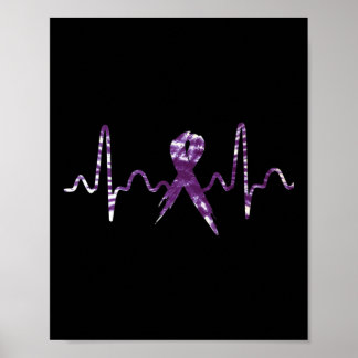 Dysfunktion Überdosierung Bewusstsein für Lila Rib Poster