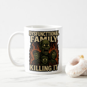 Dysfunktionale Familie bringt's Kaffeetasse