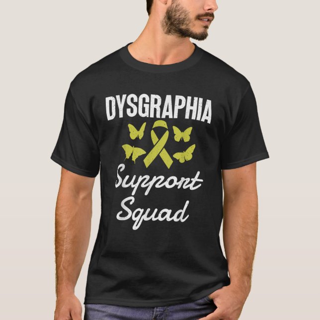 Dysgraphie Unterstützung von Squad zur Bekämpfung  T-Shirt (Vorderseite)