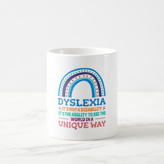 Dyslexia Awareness Dyslexic Kaffeetasse (Mittel)