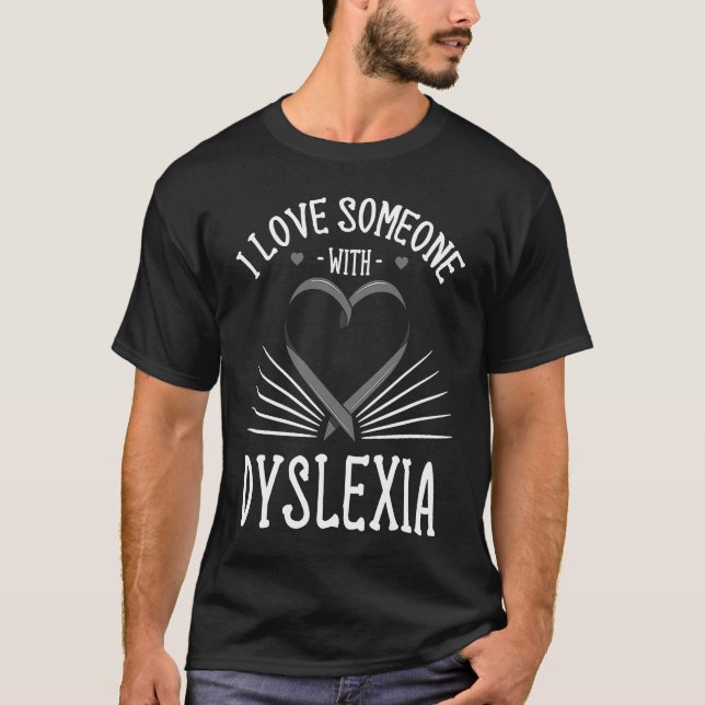 Dyslexia Ribbon Learning Disability Vision Problem T-Shirt (Vorderseite)