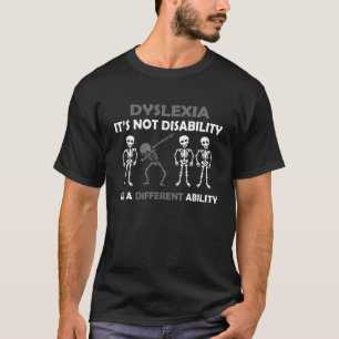 Dyslexia Skeletton Halloween Dyslexisches T-Shirt