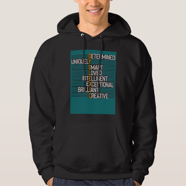 Dyslexia Teacher Therapist Unique Dyslexic Reading Hoodie (Vorderseite)
