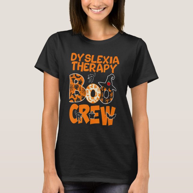 Dyslexia Therapie Lehrer Halloween Kostüm mit Cu T-Shirt (Vorderseite)