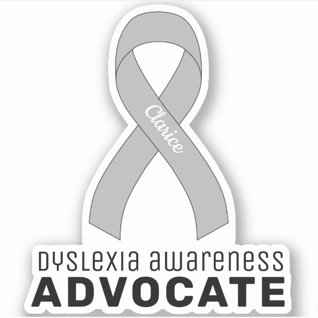 Dyslexie Bewusstsein Advocate Vinyl Sticker (Vorderseite)