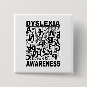 Dyslexie Bewusstsein Dyslexie Lehrer Schüler Button