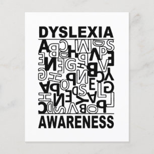 Dyslexie Bewusstsein Dyslexie Lehrer Schüler Flyer
