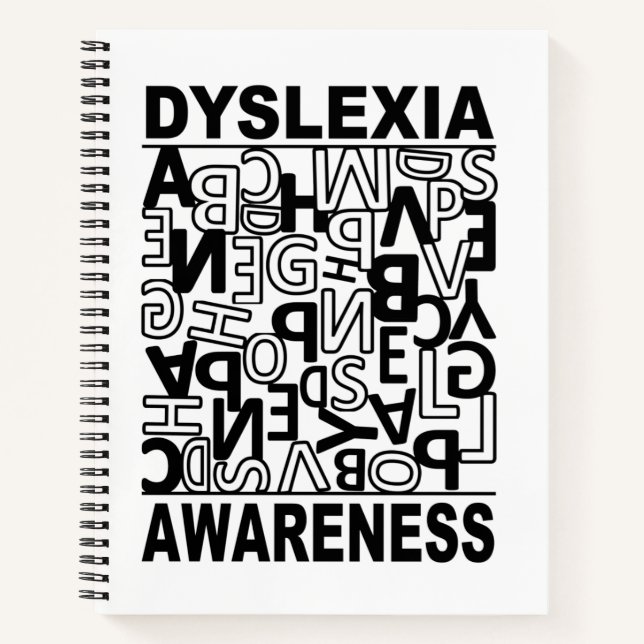Dyslexie Bewusstsein Dyslexie Lehrer Schüler Notizbuch (Vorderseite)