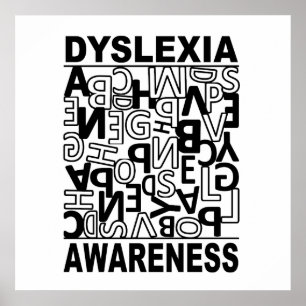 Dyslexie Bewusstsein Dyslexie Lehrer Schüler Poster
