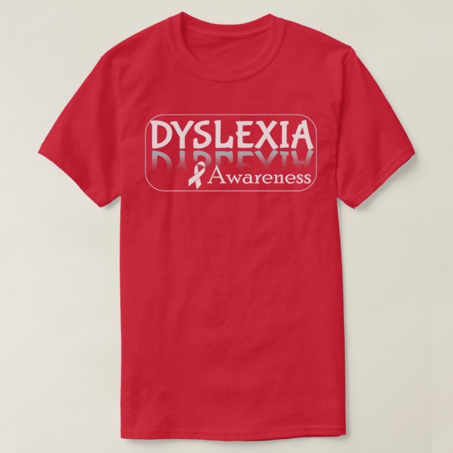Dyslexie Bewusstsein Neurovielfalt Akzeptanz T-Shirt (Design vorne)