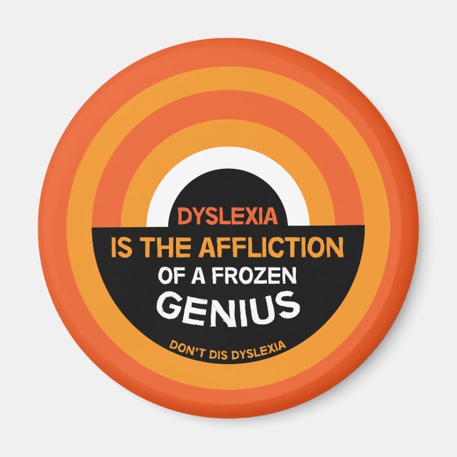 Dyslexie Bewusstsein | Unterstützung | Dyslexische Magnet (Vorne)