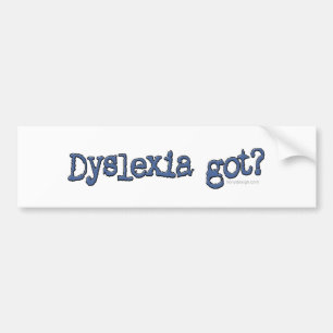 Dyslexie got? autoaufkleber