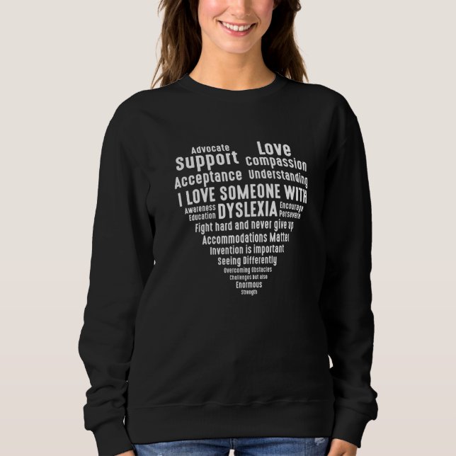 Dyslexie Lehrer Dyslexie Dyslexie Therapie 4 Sweatshirt (Vorderseite)