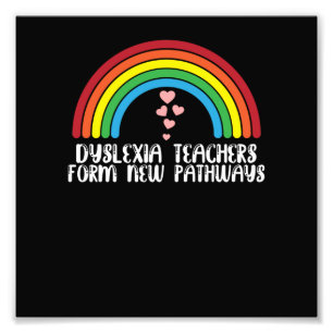 Dyslexie Lehrer formen neue Paths Awareness Fotodruck