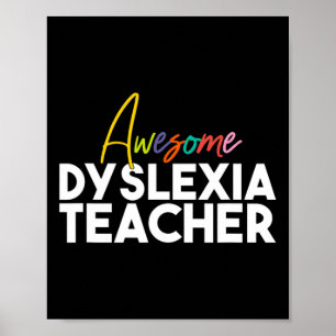 Dyslexie Lehrer Poster