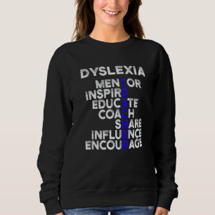 Dyslexie Lehrer Therapeut Dyslexie Sweatshirt