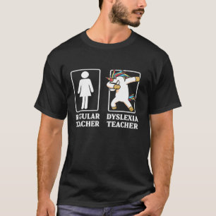 Dyslexie Lehrer Therapist Unicorn Dyslexie T-Shirt