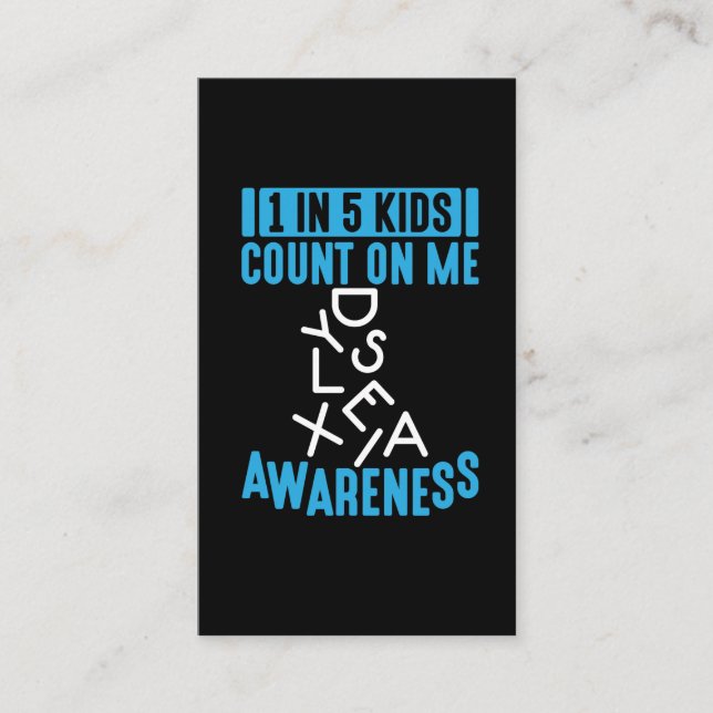 Dyslexie Lesemethode Dyslexie Visitenkarte (Vorderseite)