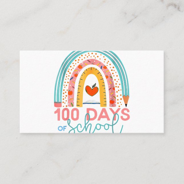 Dyslexie Regenbogenverbindung über Compliance Spre Visitenkarte (Vorderseite)