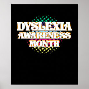 Dyslexie Sensibilisierungsmonat Oktober Therapeut  Poster